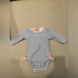 Rufflebutts one piece seersucker swimsuit. EUC.